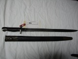 British M1907 bayonet with early scabbard - Anderson