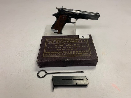 Star mod Super A 9mm semi-auto pistol