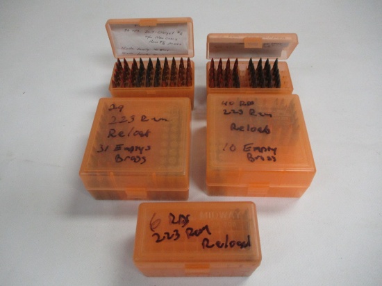 165 rounds 223 Remington - RELOADS