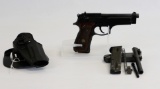 Beretta mod 92 9mm cal semi-auto pistol