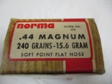 45 rds Norma .44 mag, 240 gr.