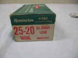 50 rds Remington 25-20 Win, 86 gr lead