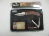 2 pc. Buck knife set - 327 Nobleman & 381 Trapper