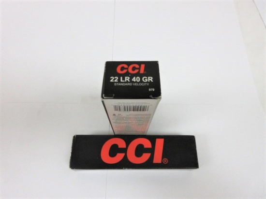 2 bx (100 ea) CCI 22 LR, 40 gr rounds
