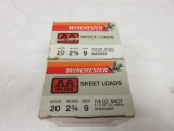 2 bx (25 ea) Winchester AAPlus 20 ga ammo