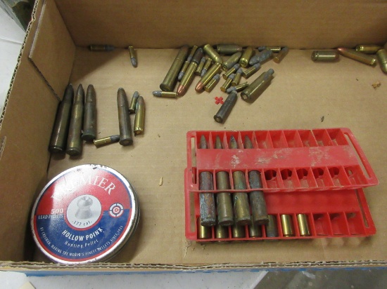 Assorted caliber misc. loose ammo & lead pellets