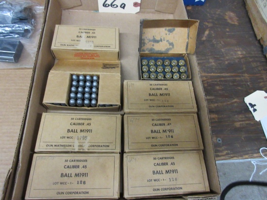 318 rou nds 45 caliber Ball M1911