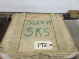 1200 rds. 7.62x39 mm  SKS in wooden box