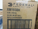 1000 rds. Federal 5.56x45mm 55 gr. MCBT Ball