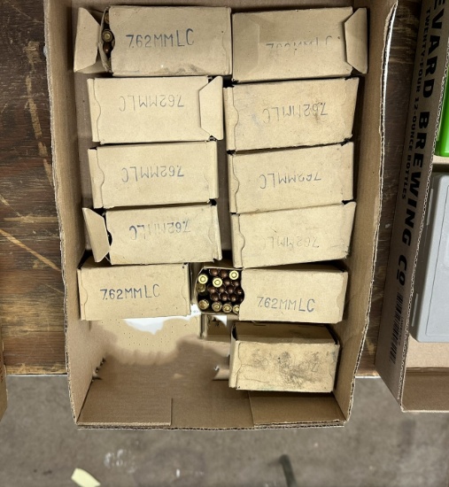 11 boxes (550) 7.62x30mm LC ammunition
