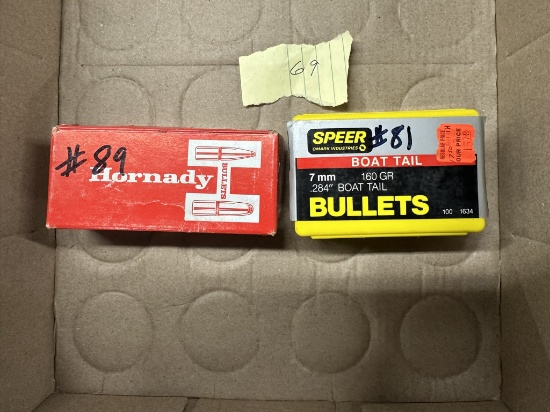 Partial boxes 7mm bullets