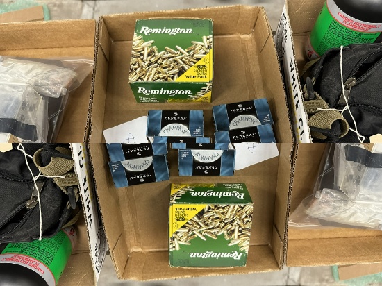 500 rds Federal 22LR  4 gr. solid + 86 Remington