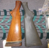 2 Remington stocks and assorted parts