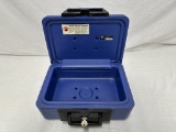 Sentry locking safe box with key