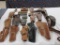 12 leather holsters + 6  leather  ammo pouches