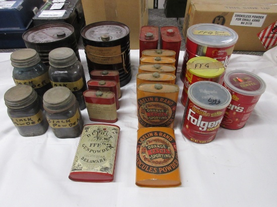 Assorted black powder