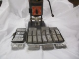 Lyman Mouldmaster lead melting pot, ingot mold