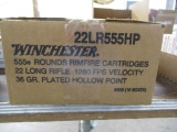 10 bx (555 ea) Winchester 22LR 36 gr PHP