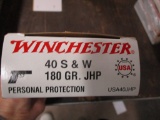 1 bx (50) Winchester 40 S&W, 180 gr JHP
