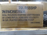 10 bx (555 ea) Winchester 22 LR 36 gr PHP
