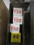 Ammo box of assorted 22 short caliber