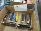 9 Assorted pocket knives