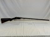 W H Hamilton 12 ga double barrel shotgun