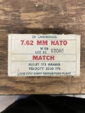 17 rds 7.62 NATO Lake City Army Ammo Plant