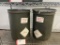 2 metal containers