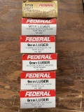 6 bx (50) Federal 9mm Luger ammo
