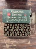 1 bx (50) 30 Luger (7.65mm) ammo