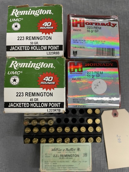 Assorted 223 Rem ammunition
