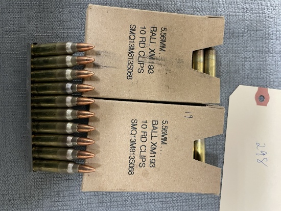 49 rds 5.56mm Ball XM193 ammo