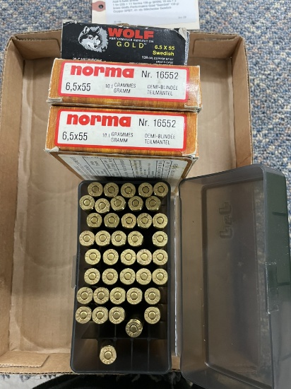 Asst 6.5x55 ammo