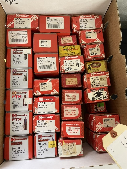 Approx 2300 assorted 30 cal bullets