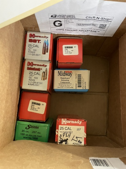 Approx 500 - 25 cal bullets