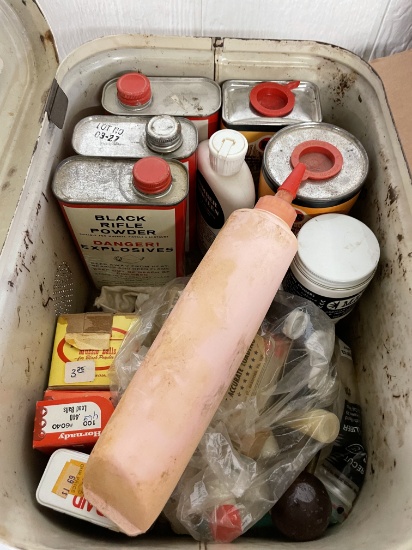 Assorted black powder supplies - WILL NOT SHIP