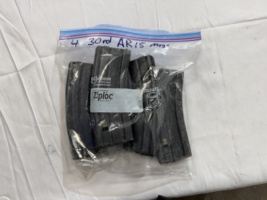 4 - 30 rd AR 15 Magazines