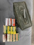 Assorted 270 Win ammunition in ammo box