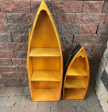 2 canoe display stands