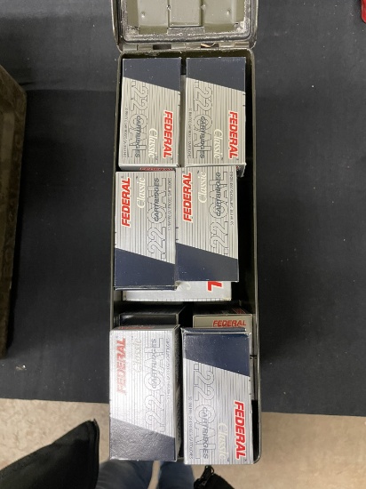 FEDERAL CLASSIC 22LR AMMO IN AMMO CAN