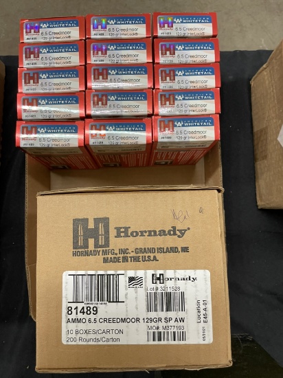 25 BX (20) HORNADY 6.5 CREEDMOOR AMMO