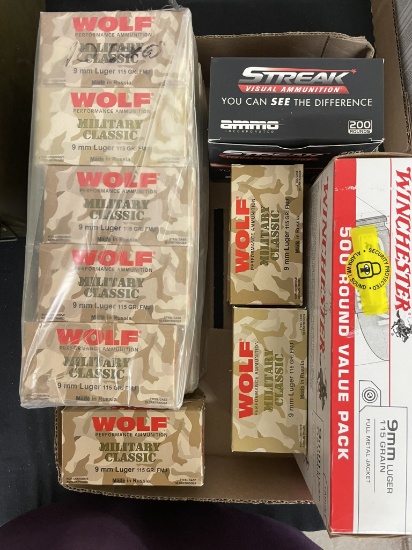ASSORTED 9MM AMMO
