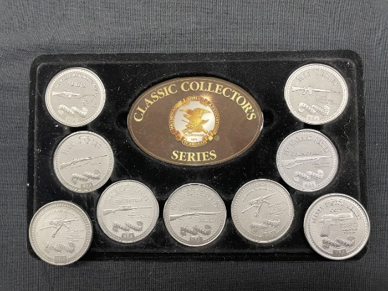 NRA CLASSIC COLLECTORS TRAINING SERIES COIN SET