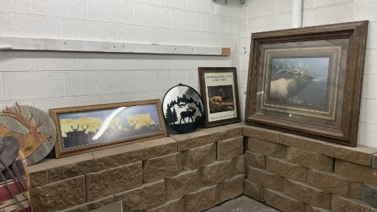 5 PCS. ELK ARTWORK - PICK UP ONLY