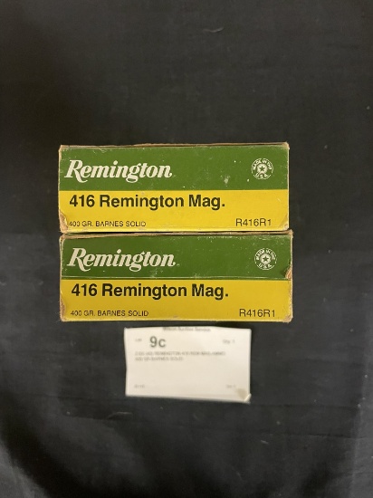 2 BX (40) REMINGTON 416 REM MAG AMMO