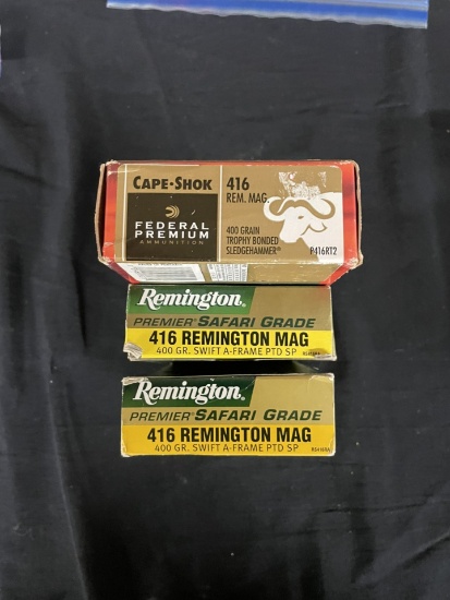 3 BX (20) .416 REM MAG AMMO