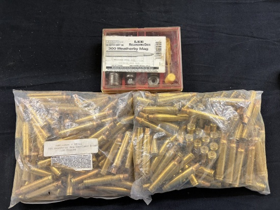 2 PKS (100) 300 WBY BRASS & LEE DIE SET