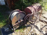 DRUM W/STAND & HOSE REEL