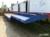 1990 GCL LOWBOY TRAILER DOVETAIL AND RAMPS